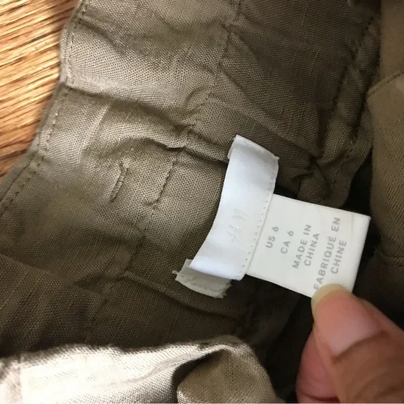 H&M Tan Paperbag Pants - Picture 3 of 7